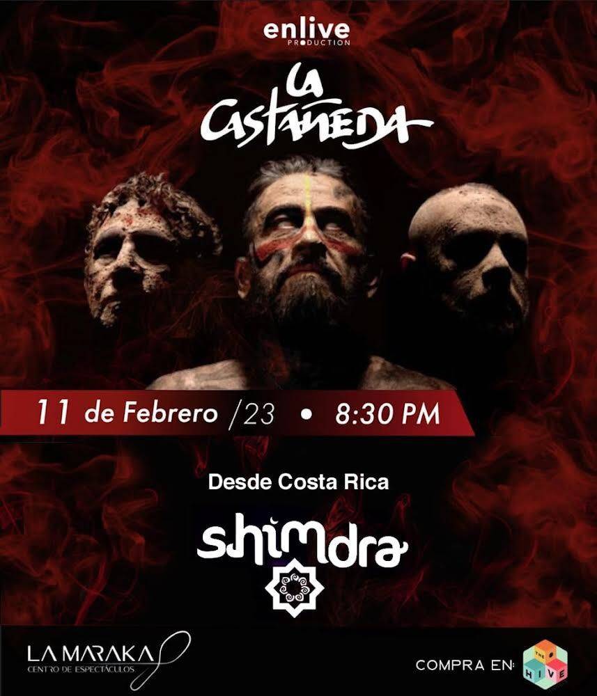La Castañeda presentará las canciones de su nuevo disco “La Caja”, en el salón la Maraka, acompañados de la sensación tica SHIMDRA!