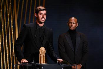 Courtois, elegido mejor arquero en la gala del Balón de Oro