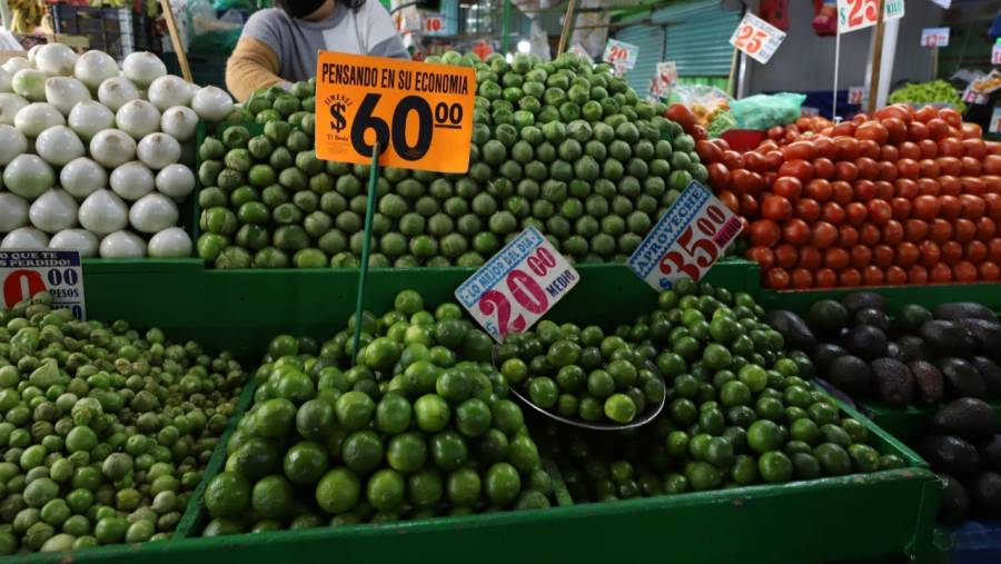 Inflación anual se ubica en 8.5% a inicios de octubre; jitomate, registra los mayores aumentos