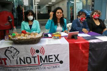 De Notimex la huelga más larga del sexenio