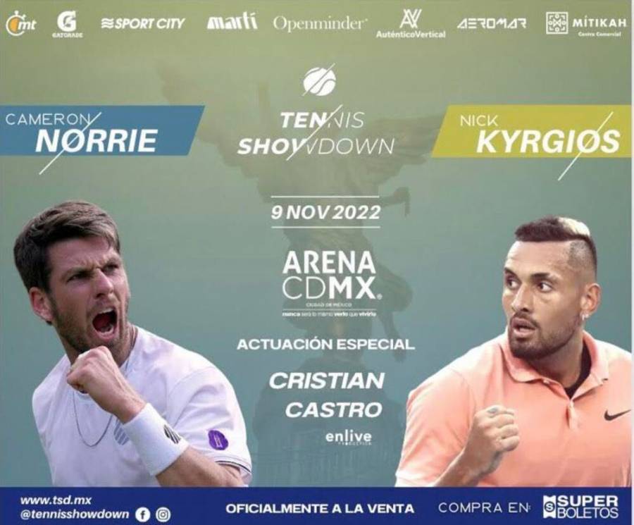 Cameron Norrie se medirá a Nick Kyrgios en la Arena CDMX