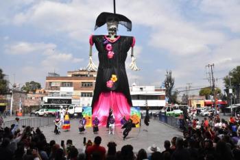 Continua en Iztapalapa la Catrina más Grande del Mundo