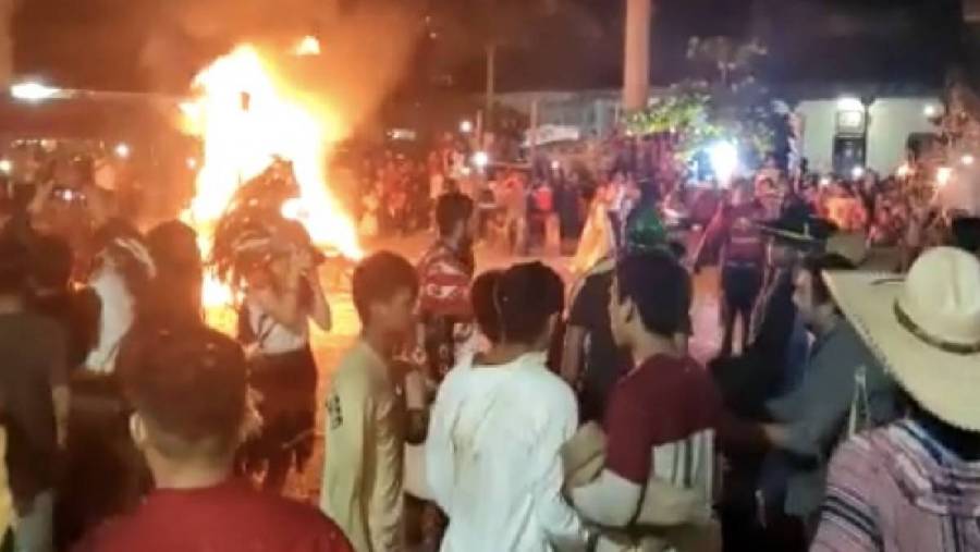 Explosión de pirotecnia dejó 12 lesionados en ritual de Hidalgo