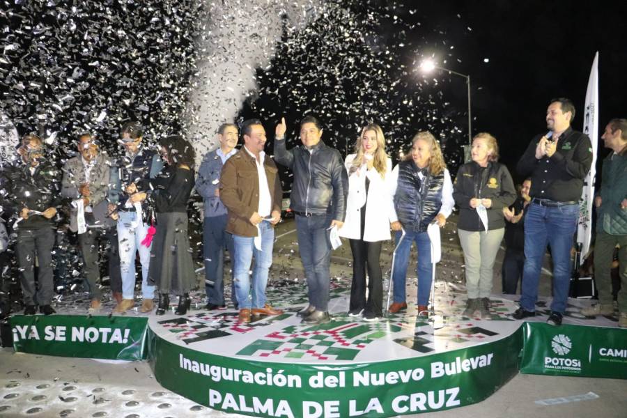 Ricardo Gallardo inaugura bulevar Palma de la Cruz