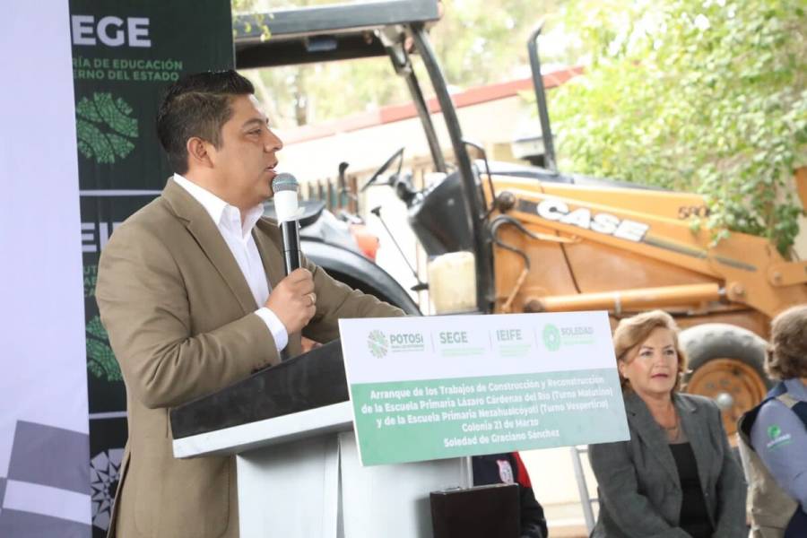 Ricardo Gallardo, gobernador de SLP, anuncia obra pública para todos