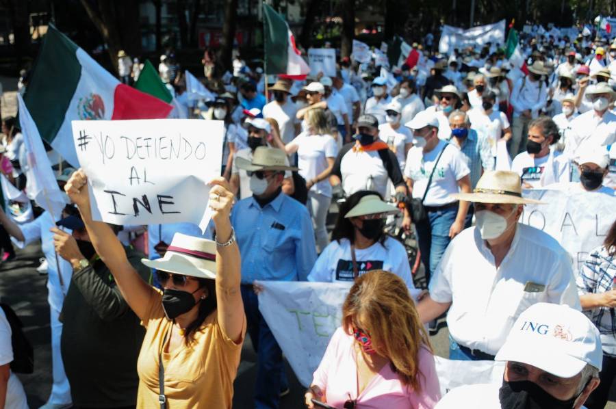 ¿A qué hora y dónde será la “Marcha en defensa del INE”?
