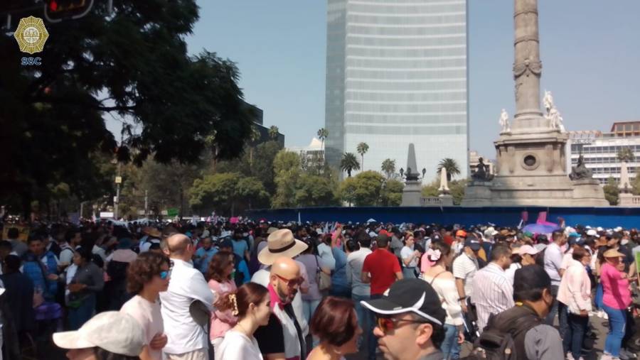 SSC estima 1600 asistentes a marcha a favor del INE