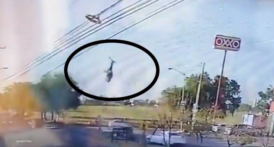 Así se produjo la caída del helicóptero donde perdió la vida el secretario de Seguridad Pública de Aguascalientes