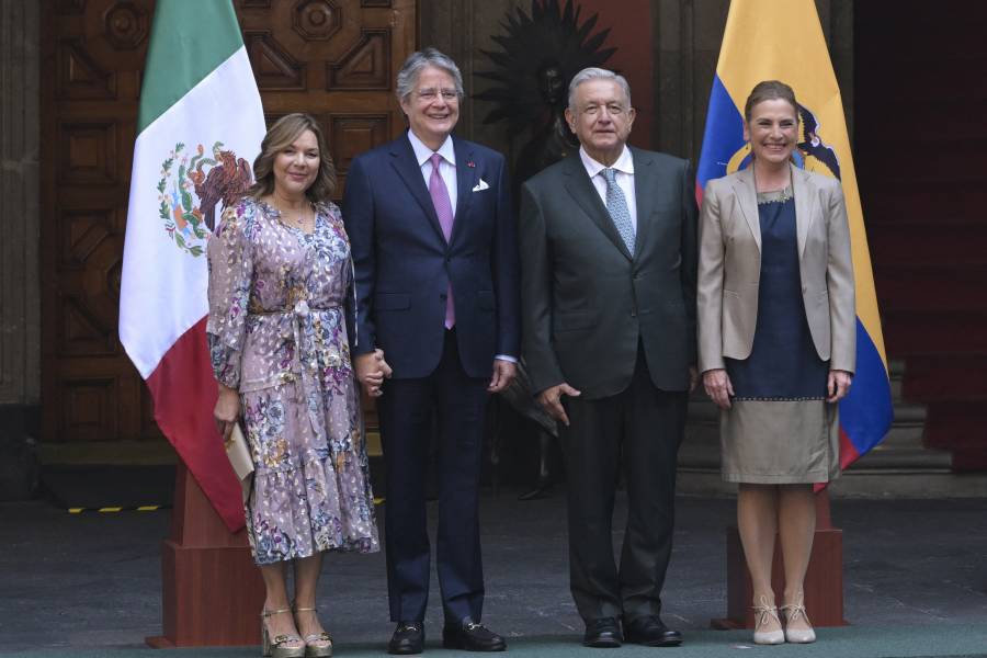 AMLO recibe en Palacio Nacional a Guillermo Lasso, presidente de Ecuador