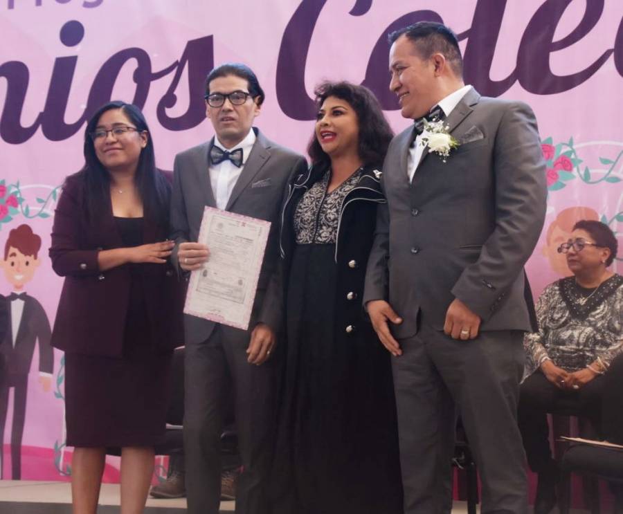 Tras matrimonio comunitario, Iztapalapa otorga certeza jurídica a más de mil parejas