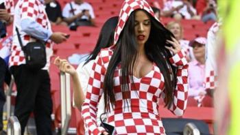 Criticaron a Ex Miss Croacia por usar un diminuto vestido en Qatar