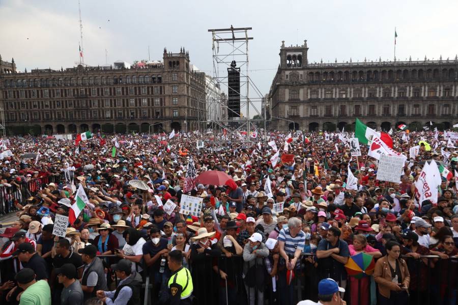 Ven delitos electorales en marcha de AMLO