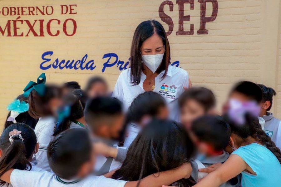 Rehabilitan escuelas en Álvaro Obregón para que los estudiantes cuenten con espacios dignos: Lía Limón