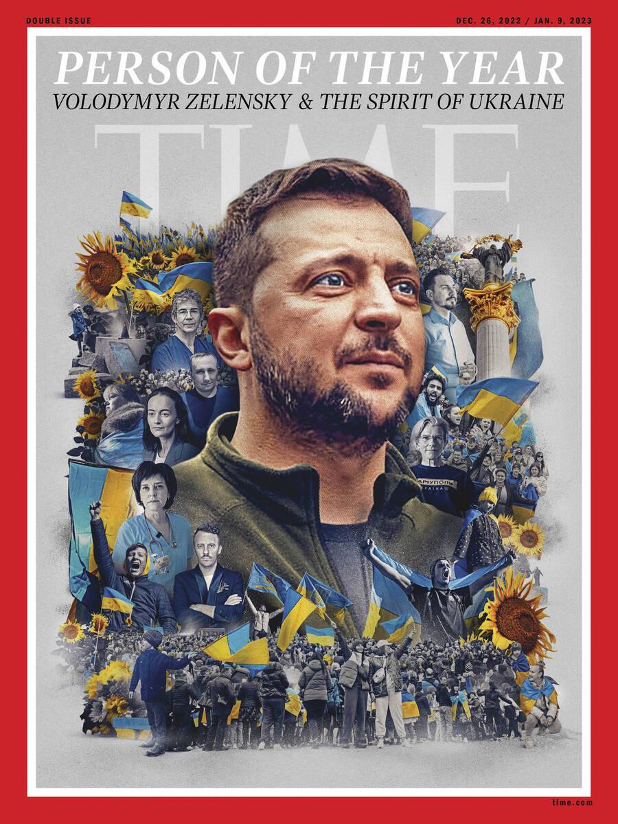 Volodimir Zelenski, persona del año 2022 para la revista Time