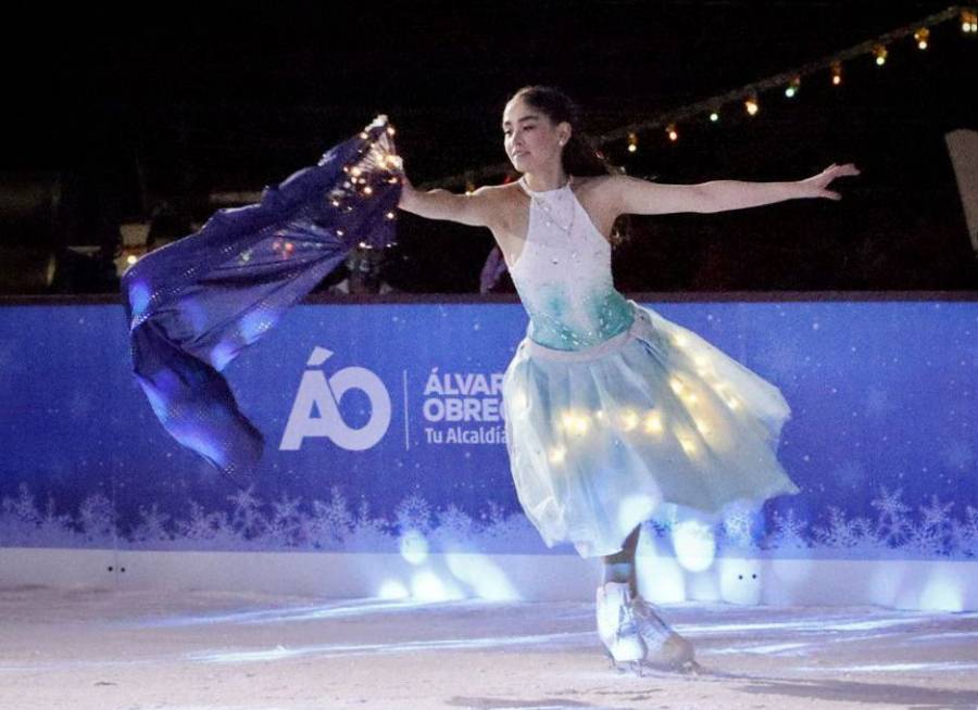 Lía Limón inaugura dos pistas de hielo en Álvaro Obregón
