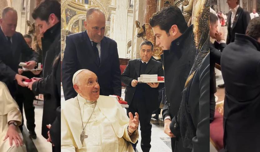 Samuel García viaja al Vaticano con su mamá y hermano; Mariana Rodríguez se queda en NL