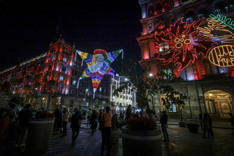 Hasta enero estará disponible el Alumbrado del Zócalo