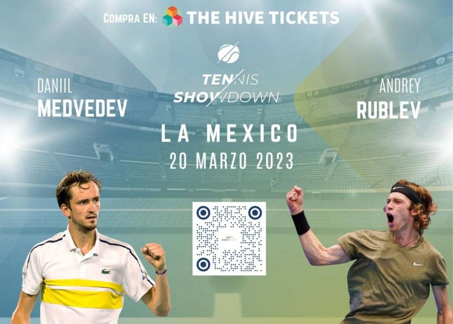 Medvedev y Rublev jugar&aacute;n partido de exhibici&oacute;n en la Plaza de Toros M&eacute;xico