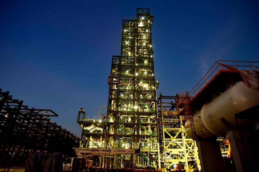 Refinería Olmeca, en operación el próximo año; producción a tope, en 2024: Pemex