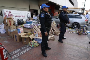 Decomisan 3 toneladas de cohetes y productos pirotécnicos en La Merced