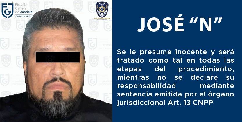 Detienen a José Gabriel “N”, alias “El Perro”, presunto líder de la Unión Tepito