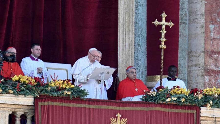 Papa Francisco llama a poner fin a la guerra entre Ucrania y Rusia