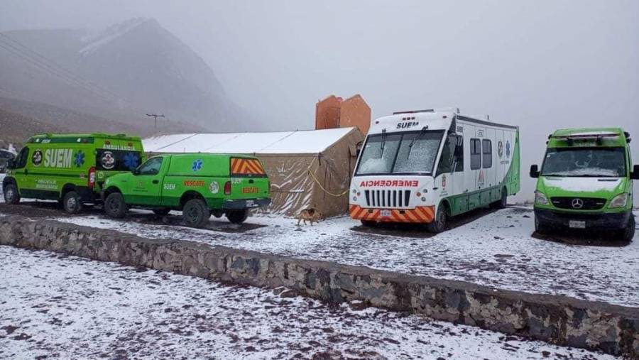 Así se ve el Nevado de Toluca tras caída de nieve
