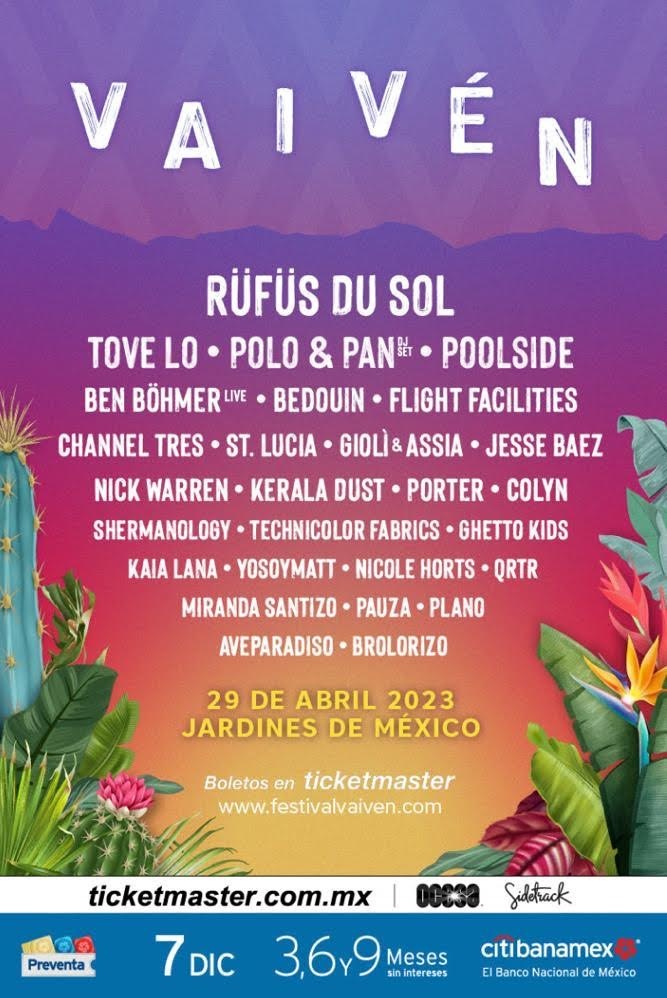 ¡Festival Vaivén presenta el lineup oficial para su sexta edición!