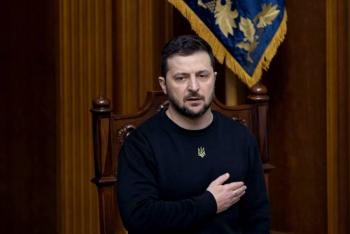 Ucrania es ahora uno de los l&iacute;deres del mundo libre, afirma Zelensky