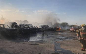 Incendio en una gasera de Nuevo Le&oacute;n provoca desalojo