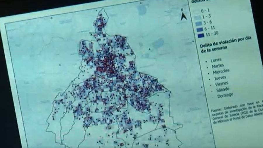 Así es “Cartodynamics” el mapa que previene del delito a las mujeres