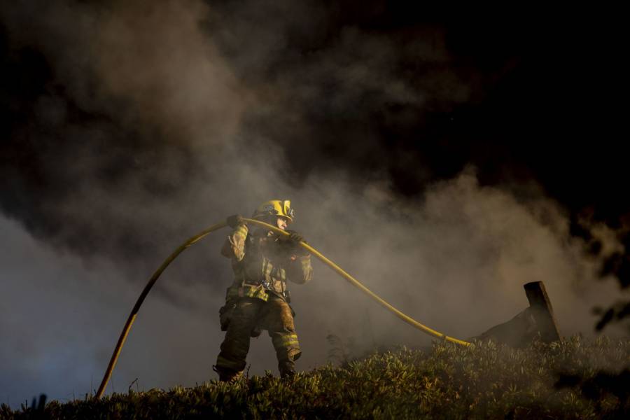 Incendio en San Martín de las Pirámides, Edomex