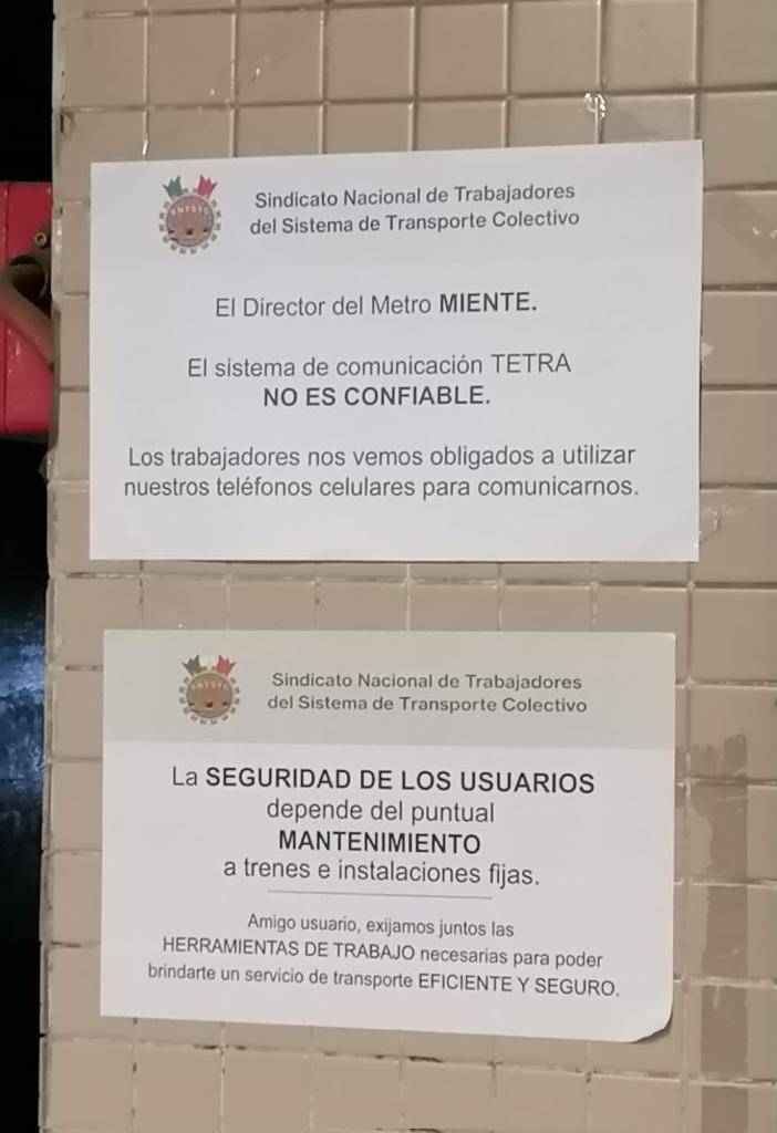 Fallas en sistemas de pilotaje automático, señalización y comunicación, posibles causas de accidente en Metro: Sindicato