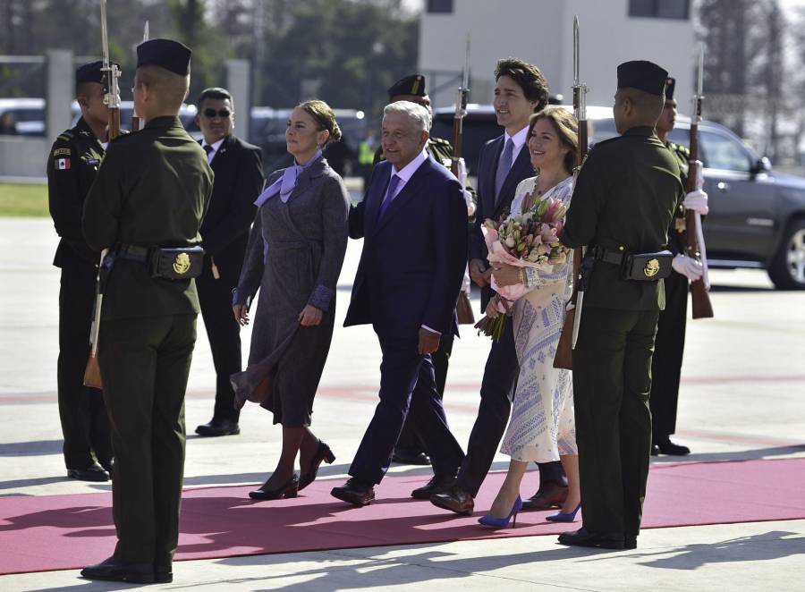 Primer Ministro de Canadá llega a Palacio Nacional