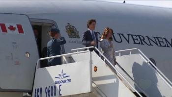Llega Trudeau a M&eacute;xico, por el AIFA
