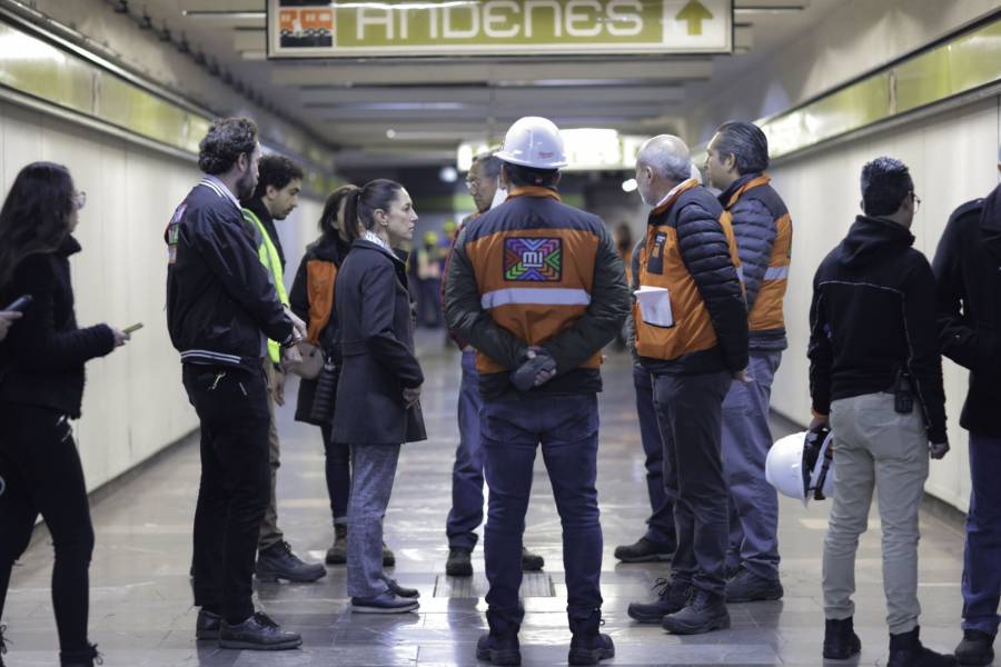 Sheinbaum pide a los usuarios cuidar del Metro de la CMDX