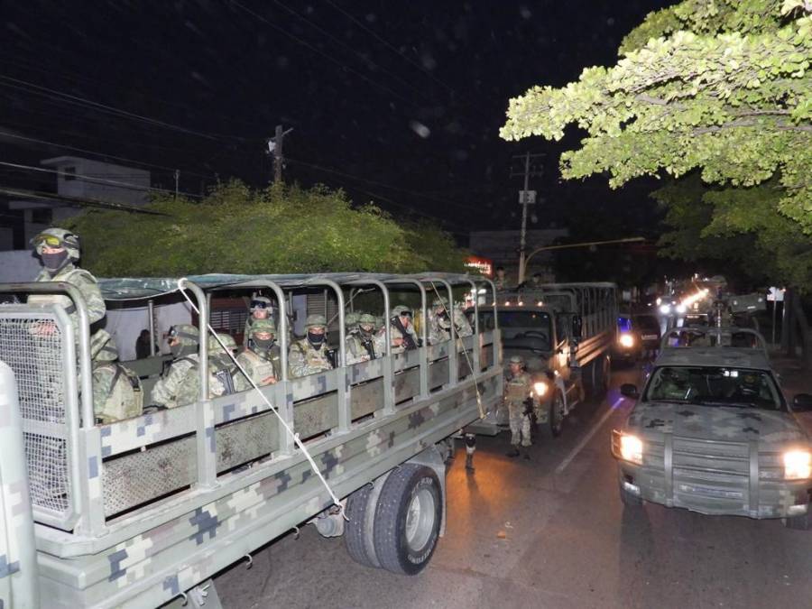 Llegaron a Culiacán mil 500 soldados como refuerzo de seguridad