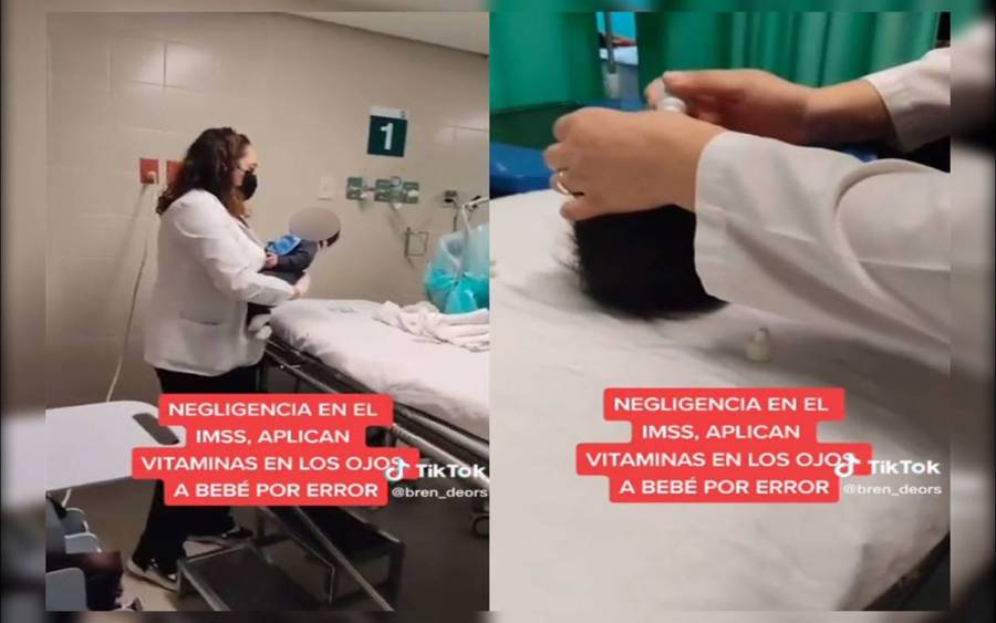 En IMSS aplican “por error” vitamina en ojos de bebé de 4 meses
