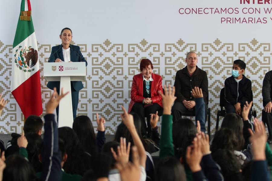 Gobierno de Sheinbaum termina instalación de 2 mil 662 puntos de acceso de internet en primarias y secundarias