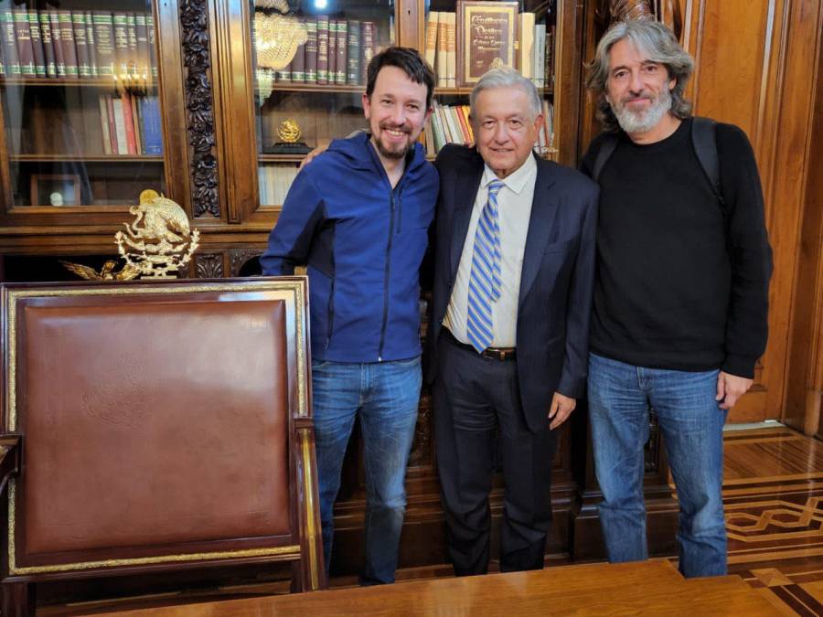 Llega Pablo Iglesias, fundador del partido de izquierda español 