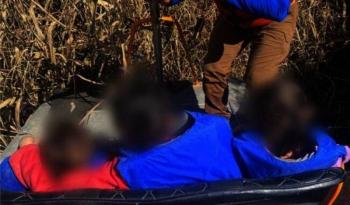 Rescatan a tres menores de edad en islote del R&iacute;o Bravo