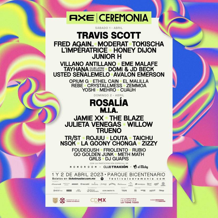 Conoce el cartel completo de AXE Ceremonia 2023