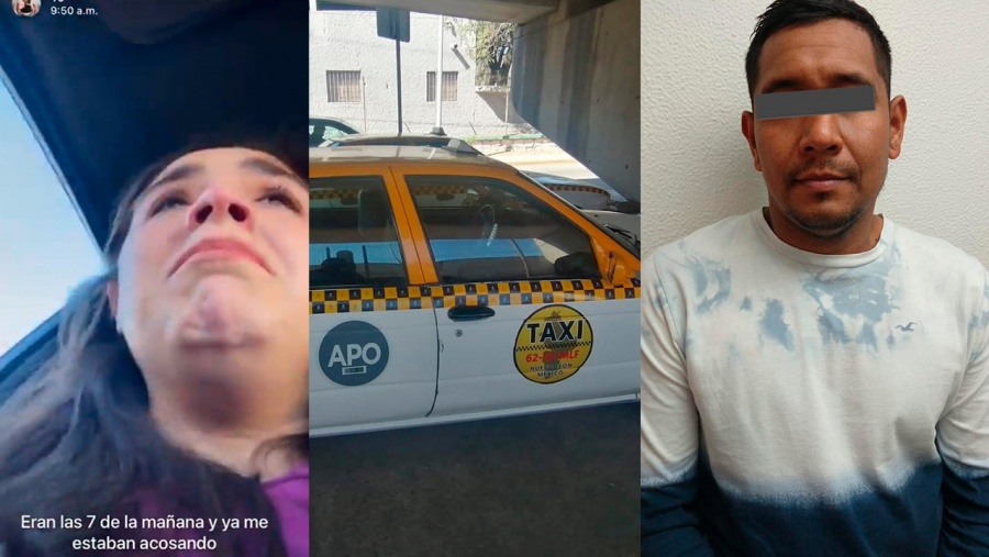 Cae taxista de Nuevo León exhibido por pasajera a quien acoso