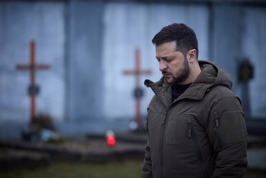 Zelensky califica como “terrible tragedia” accidente de helicóptero en el que murió el ministro del Interior