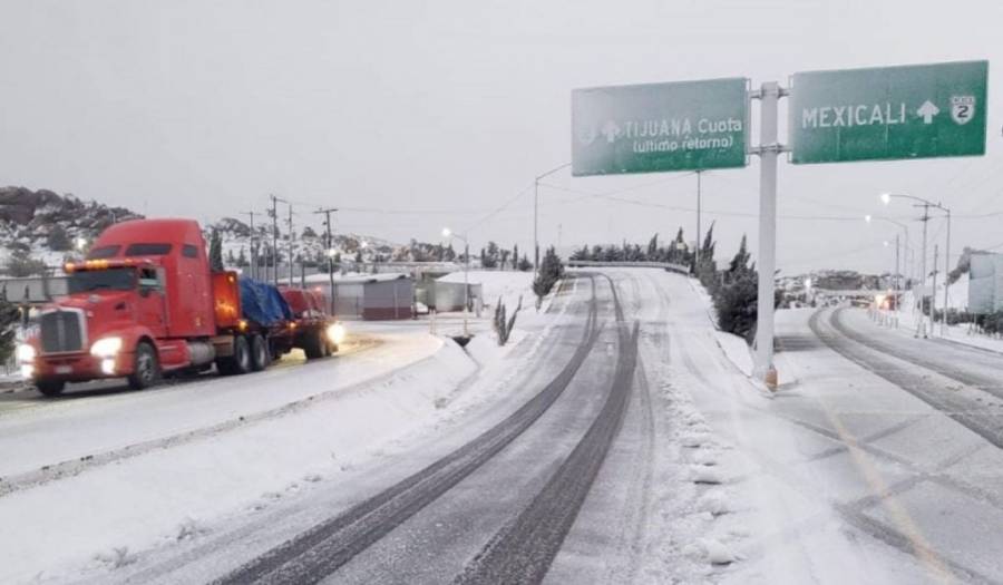 Así se han registrado las Nevadas en Chihuahua, Baja California y Sonora