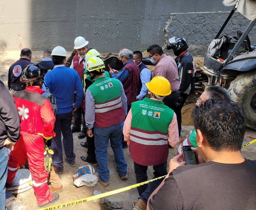 Muere una persona por derrumbe en obra de la Miguel Hidalgo