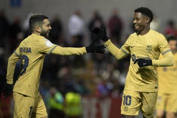 Barcelona golea al modesto Ceuta y se mete a cuartos de la Copa del Rey