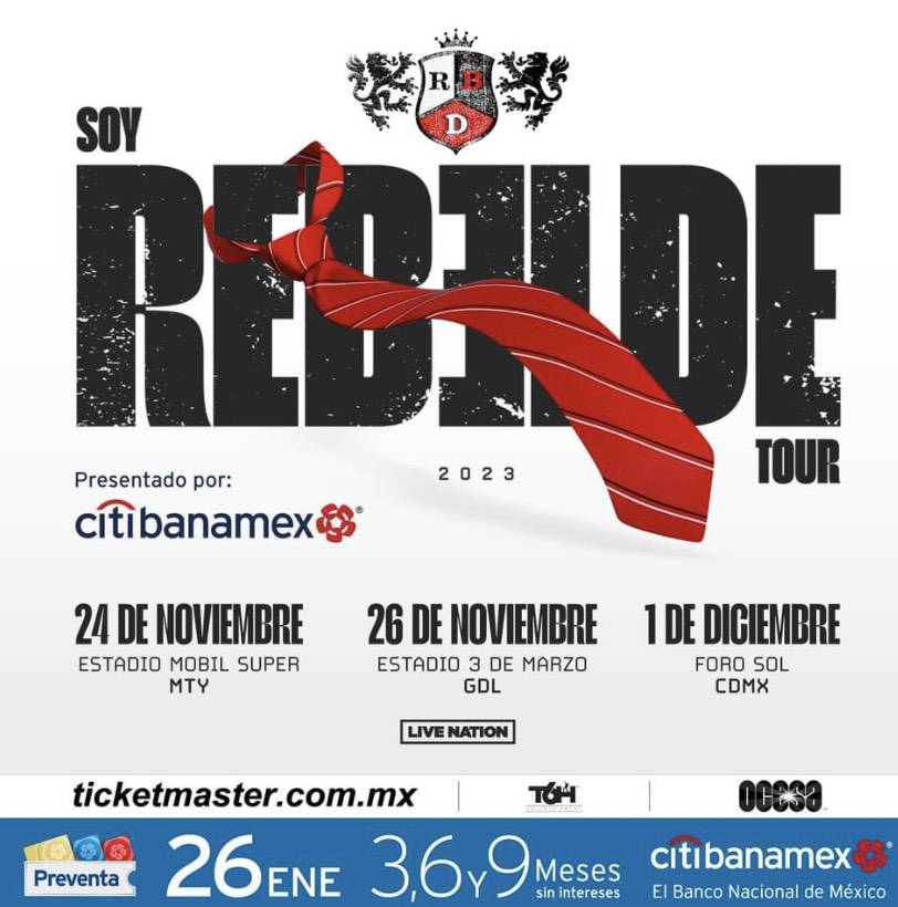 RBD anuncia fechas de su esperado regreso y emprende la gira, Soy Rebelde Tour 2023