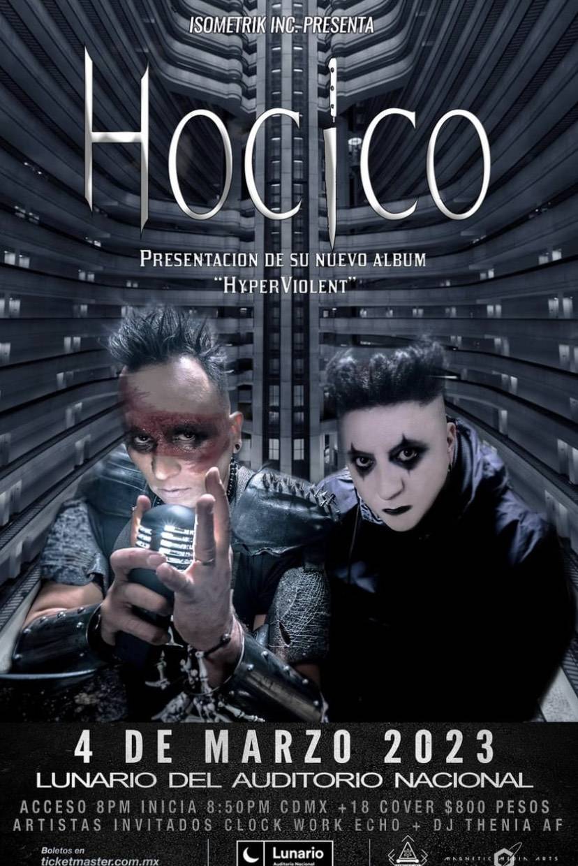 La Banda de Dark Electro HOCICO realizarán show para deleitar a sus fans