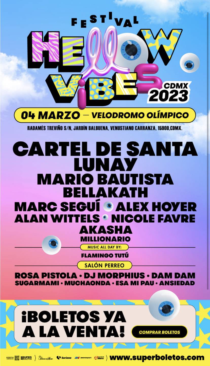 De los creadores de HELLOW FESTIVAL y en colaboración con el Velódromo Olímpico de la Ciudad de México, llega HELLOW VIBES